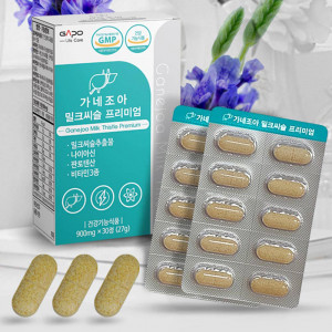 [km]가네조아 밀크씨슬 프리미엄 900mg x 30정 (1개월분)