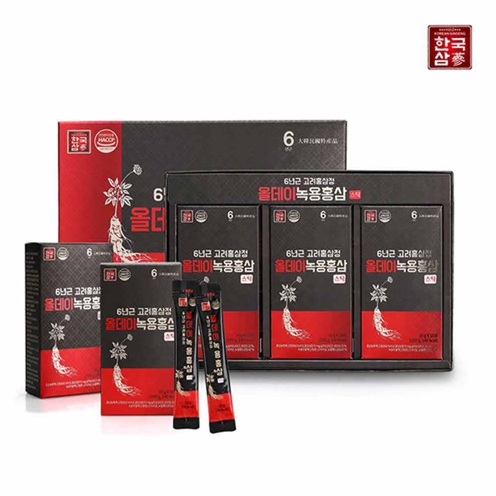 [km]한국삼 6년근 고려홍삼정 올데이 녹용홍삼스틱(10g*30포)