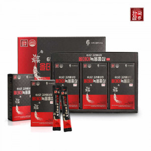 [km]한국삼 6년근 고려홍삼정 올데이 녹용홍삼스틱(10g*30포)