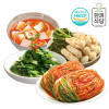 [km]한끼식당 우리 농산물 100% 김치 실속 4종세트(포기김치1kg,청양열무물김치1kg,고추씨총각김치1kg,나박김치1kg)