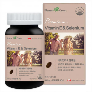 [km]팜그린 비타민E&셀레늄 500mg x 90캡슐