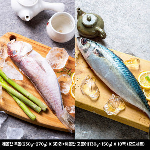 [km]해올찬 옥돔(230g~270g) X 3마리+해올찬 고등어(130g~150g) X 10팩