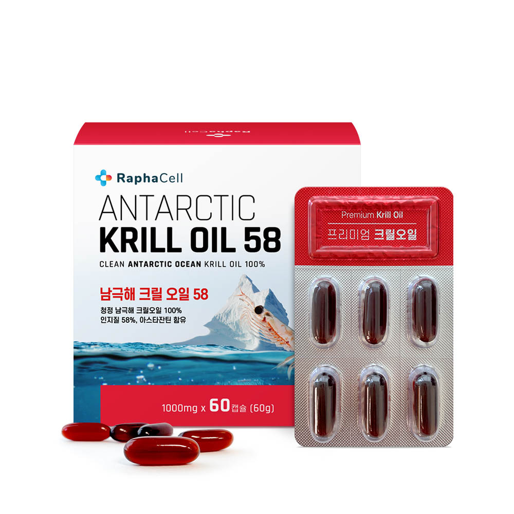 [km]라파셀 남극해 크릴오일 58 1000mg x 60캡슐