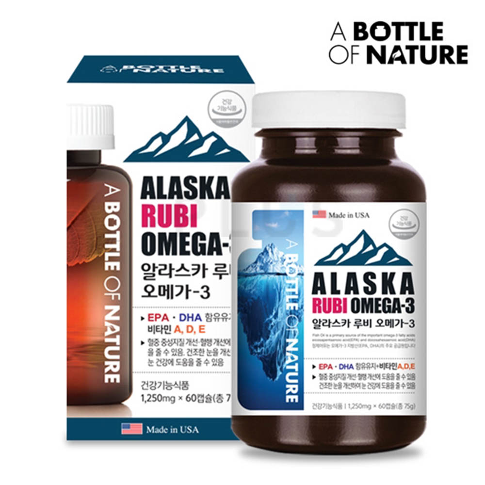 [km]어바틀오브네이처 알라스카 루비오메가3 1,250mg x 60캡슐