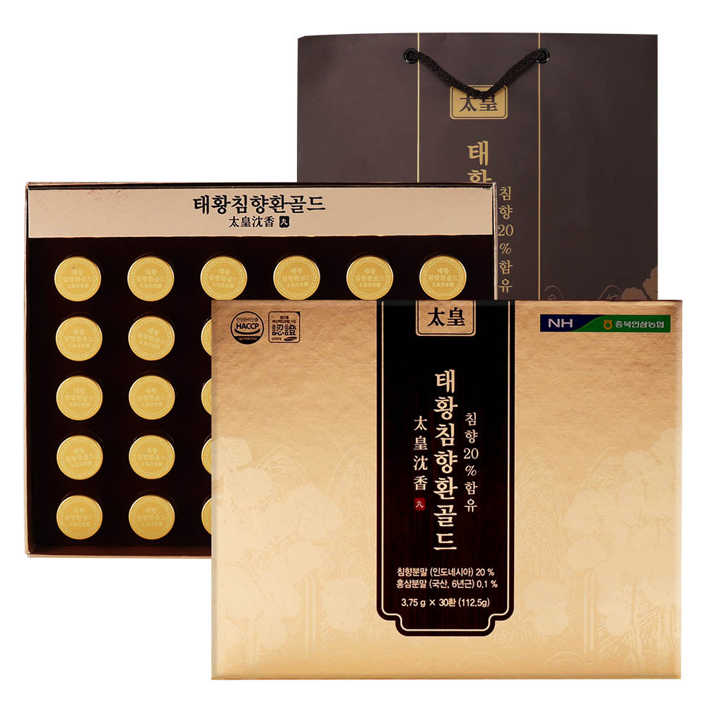 [km]충북인삼농협 태황 침향환 골드 30환 + 쇼핑백 증정