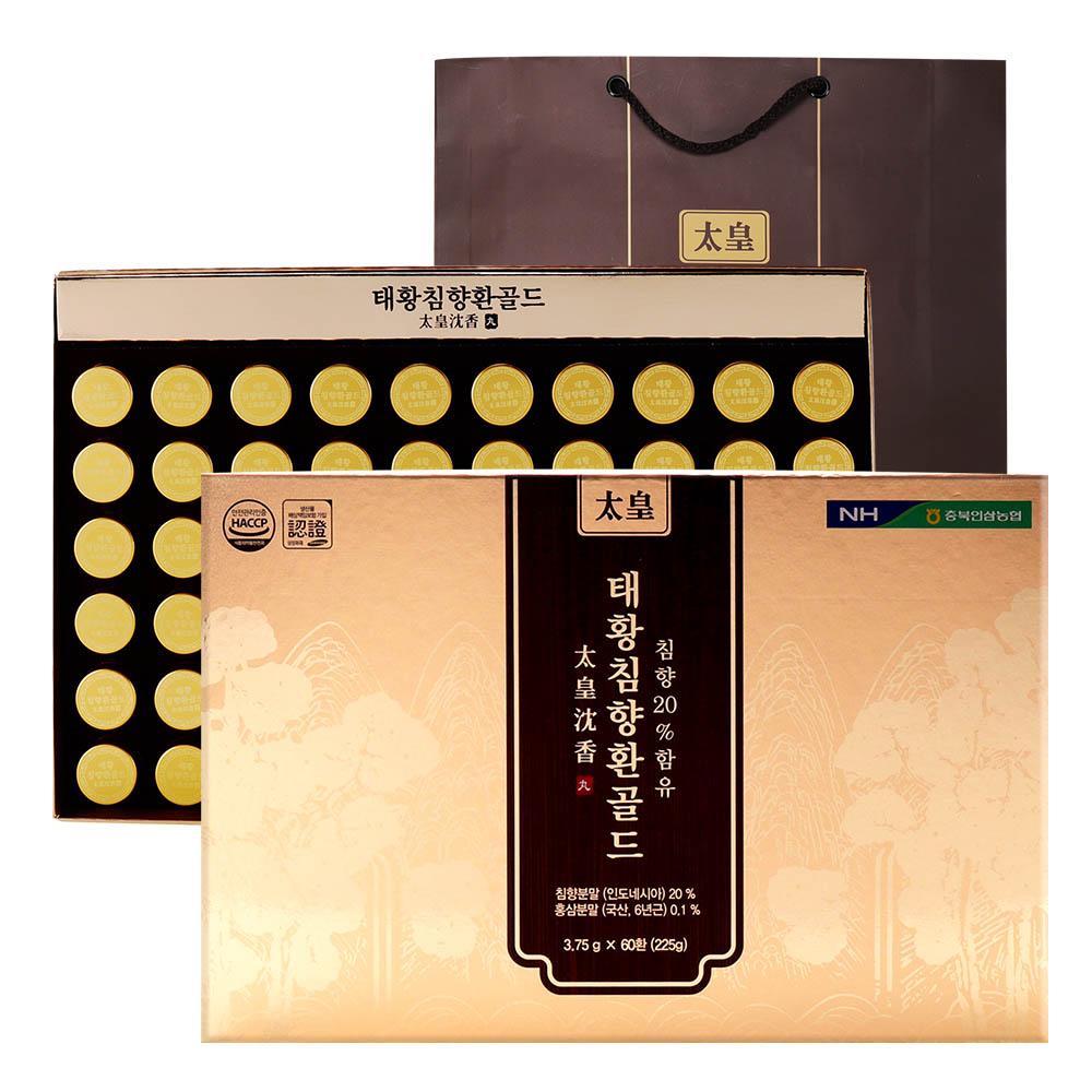 [km]충북인삼농협 태황 침향환 골드 60환 + 쇼핑백 증정