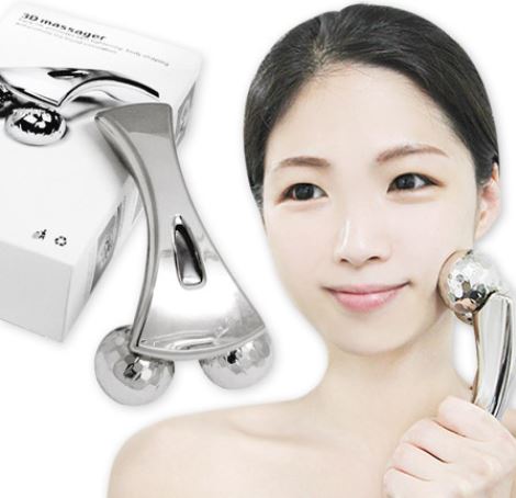 [km][바비페이스] 3D 페이스롤러 마사지기
