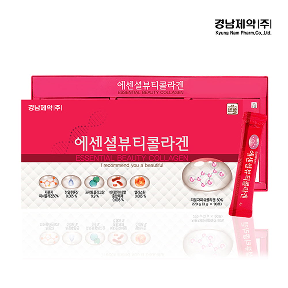 [km]경남제약 에센셜뷰티콜라겐 3g*90포(3개월분)