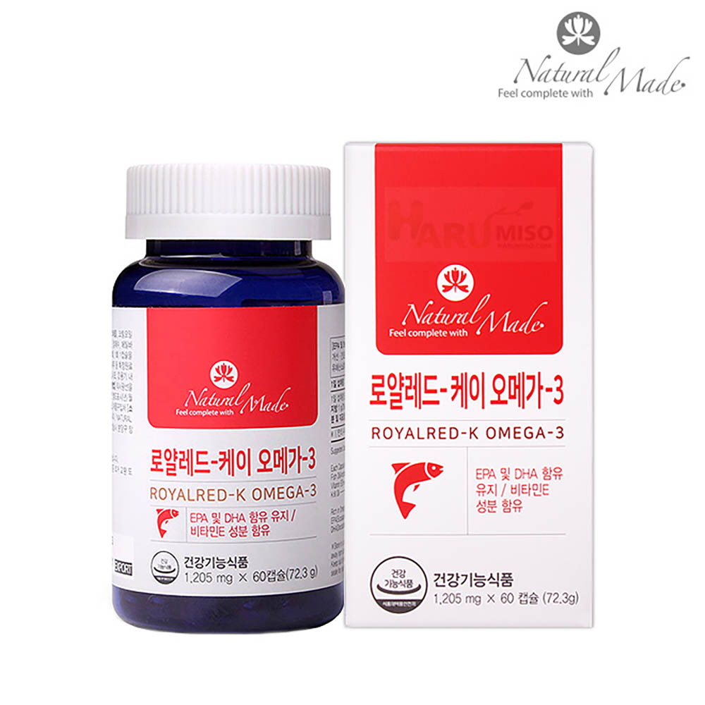 [km]네츄럴메이드 로얄 레드-K 오메가3 (1,205mgx60캡슐)