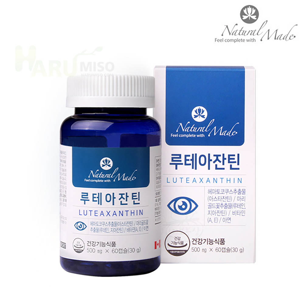 [km]네츄럴메이드 루테아잔틴 (500mgx60캡슐)/아스타잔틴6mg함유/눈영양제