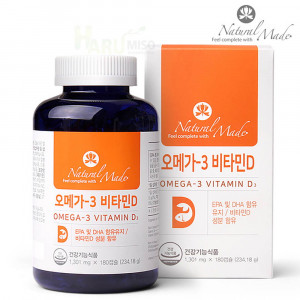 [km]네츄럴메이드 오메가3 비타민D (1,301mgx180캡슐)/6중복합기능성