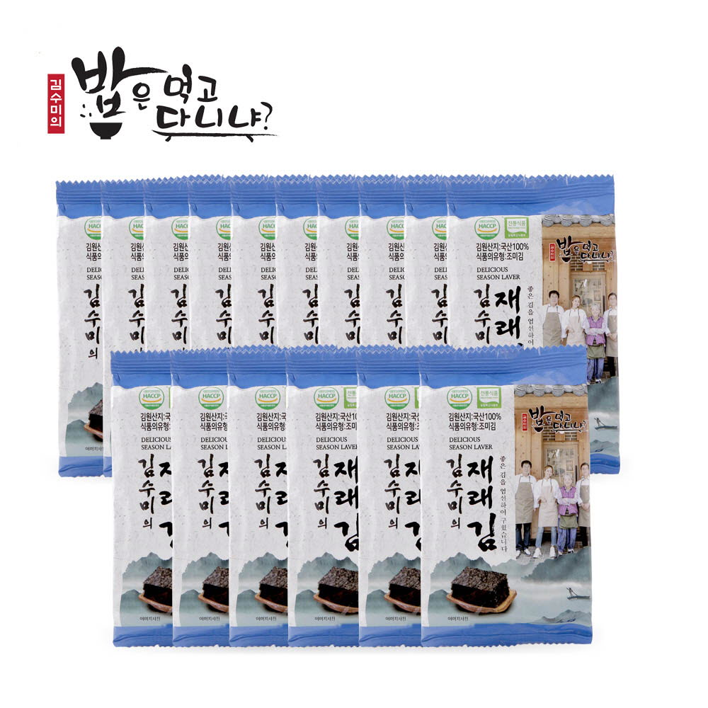 [km]김수미의 밥은먹고다니냐 도시락 재래김(4g x 16봉)