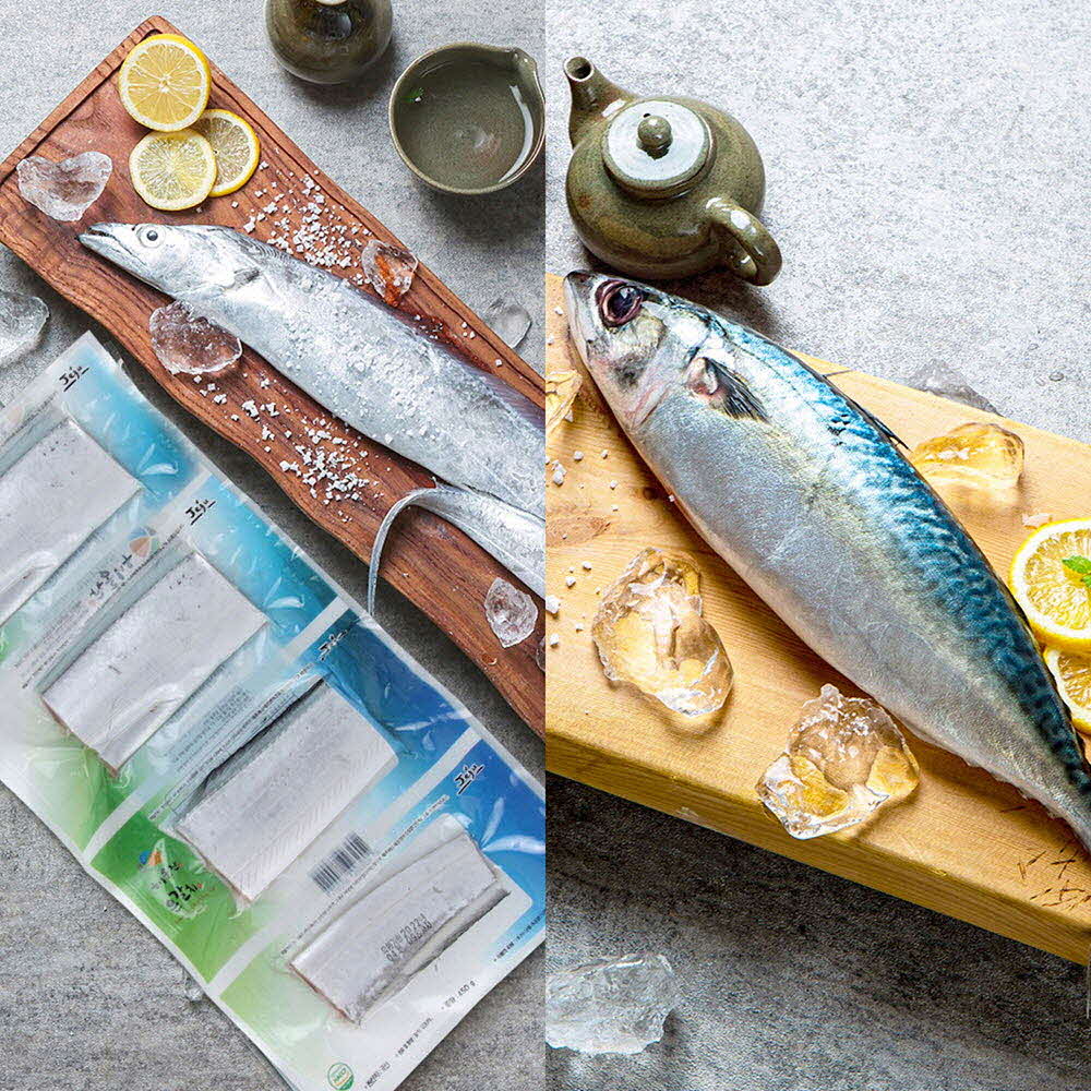 [km]해올찬 제주 혼합세트 은갈치(220~250g) 3마리 + 고등어(100~120g) 10팩