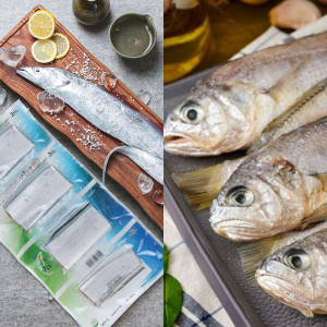 [km]해올찬 제주 혼합세트 은갈치(220~250g) 3마리 + 참조기 (60g 내외) 12마리