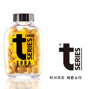 [km]티시리즈 소다 고체치약 보틀형 60정/레몬향