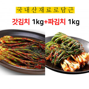 [km]전라도사계절김치 갓김치 1kg+파김치 1kg