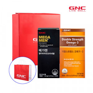 [km]GNC 남성혈행건강(메가맨 90정 90일분 * 더블스트렝스피쉬바디오일 120캡슐 4개월분)