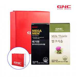 [km]GNC 남성간건강세트(메가맨 90정 90일분 * 밀크시슬 60캡슐 60일분)