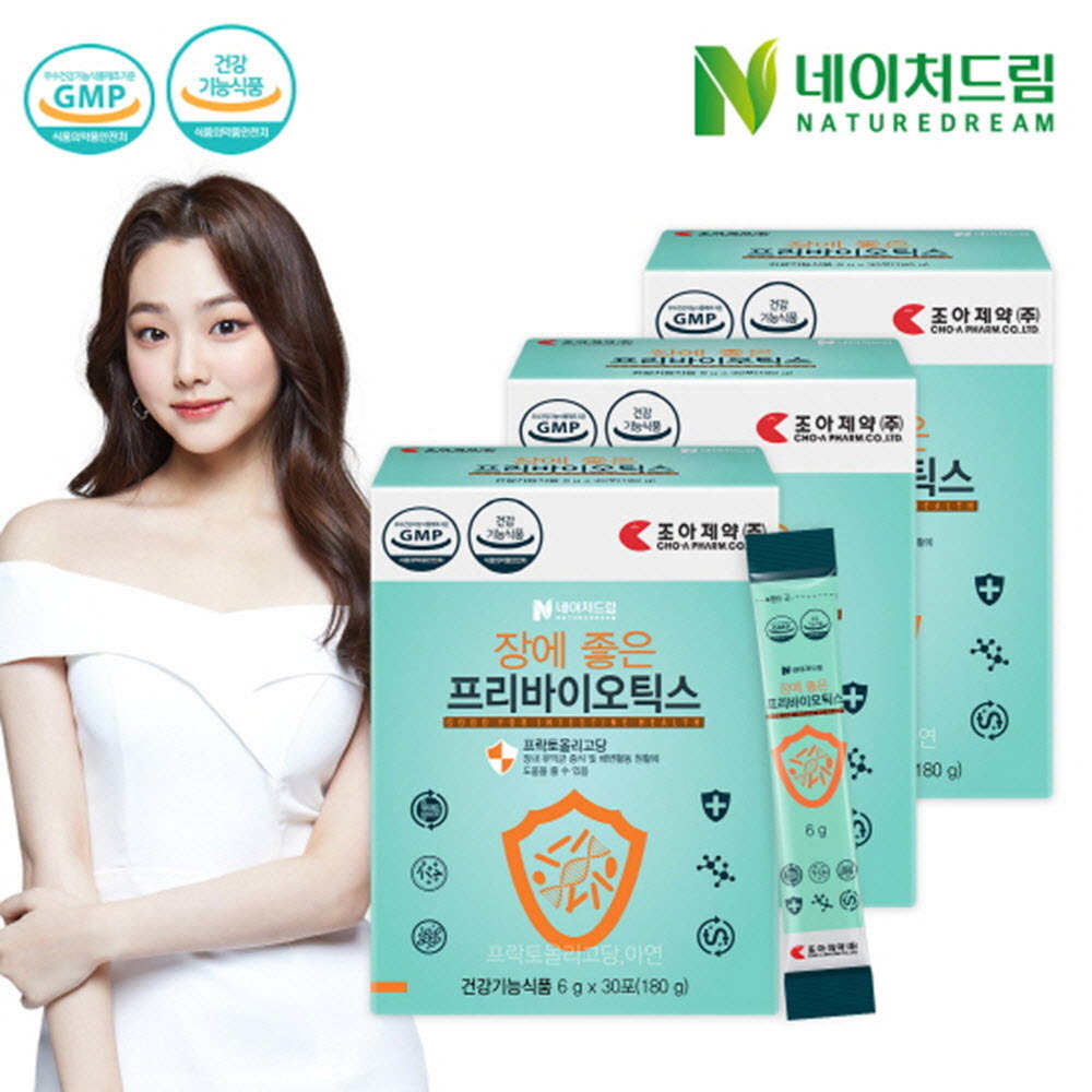 [km]조아제약 장에 좋은 프리바이오틱스 6g*30포*3박스