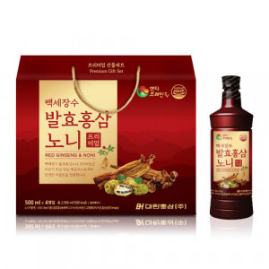 [km]백세장수 발효홍삼노니 프리미엄 500ml * 4병