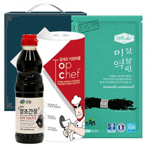 [km]신송 양조간장 잘말린미역40g 키친타올(3종)