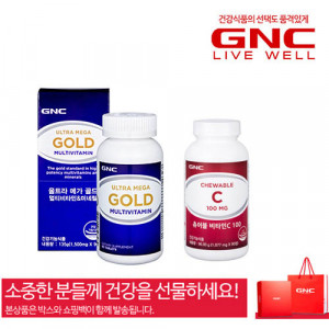 [km][GNC] 프리미엄 남녀 종합비타민 2종세트-선물박스+쇼핑백포함