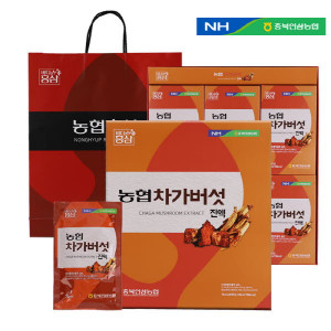 [km]충북인삼농협 차가버섯진액 (70ml X 30포) / 고급쇼핑백포함