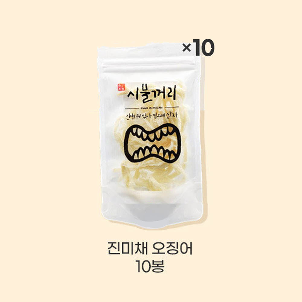 [km]시블꺼리 30g 10봉 건어물 패키지 진미채오징어