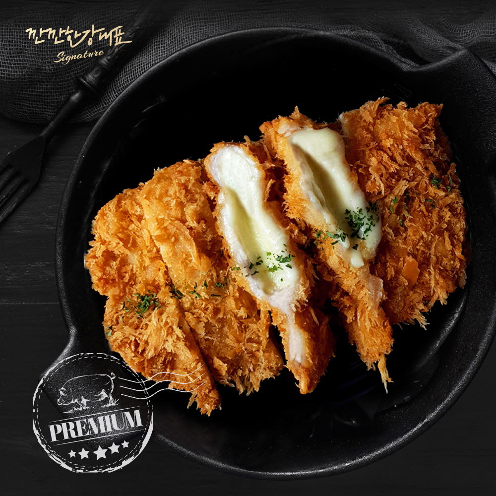 [km]깐깐한강대표 수제 냉동 돈까스 치즈 돈까스 100g*3장 (300g)