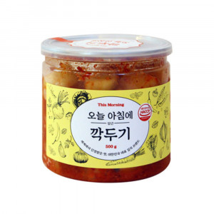 [km]오늘아침에담근 여행용 캔김치 500g 깍두기