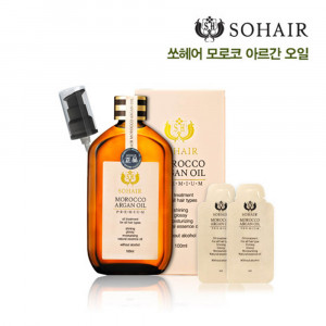 [km]쏘헤어 모로코 아르간 오일 1개 세트 (100㎖1병,펌프1개,샘플2개)