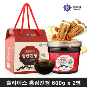 [km]슬라이스 홍삼진청 600g * 2병