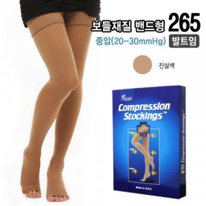 [km][도고265]도고 렉스타 압박스타킹 밴드형(실리콘-발막힘)반불투명 부들재질(20-30mmHg)