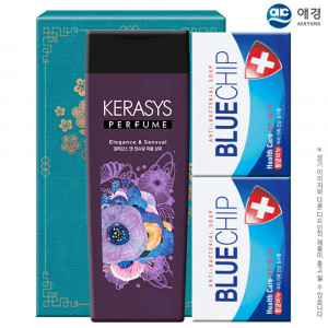 [km]애경 케라시스퍼퓸샴푸200용기 블루칩비누2P(3종)