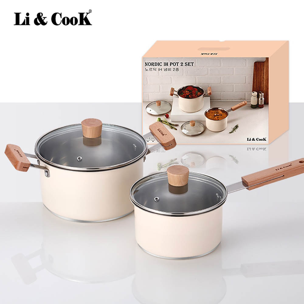 [km]리앤쿡 노르딕 IH 냄비 2종 (16편수+20양수)