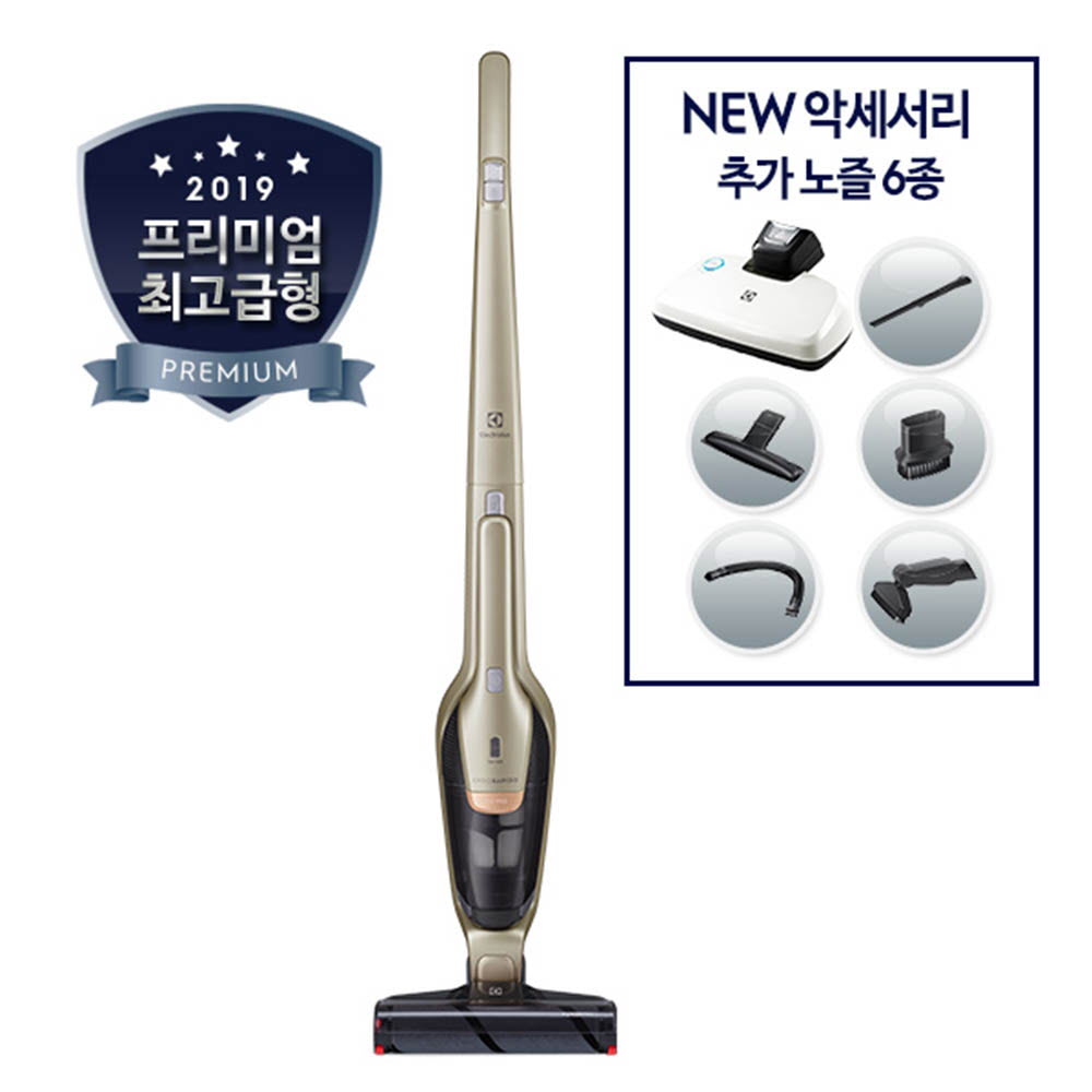 [km]일렉트로룩스 2019년 에르고라피도 파워프로 ZB3424BL + 악세서리 6종(UV침구노즐 포함)