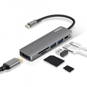 [km]코시 솔라 타입C 멀티스테이션(HDMI,USB3.0x2,SD/TF리더,PD) DS2081UHC