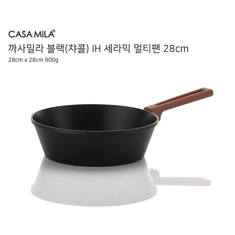 [km][까사밀라] 인덕션 (IH) 궁중팬 28cm 블랙(차콜)