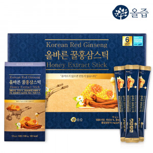 [km]올즙 올바른 꿀홍삼스틱 10g x 30포 + 쇼핑백