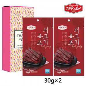 [km]탑셰프 쇠고기육포30g 2P