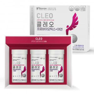 [km]클레오 프로바이오틱스+아연 30캡슐-3개월분/여성을 위한 장질건강 유산균!!