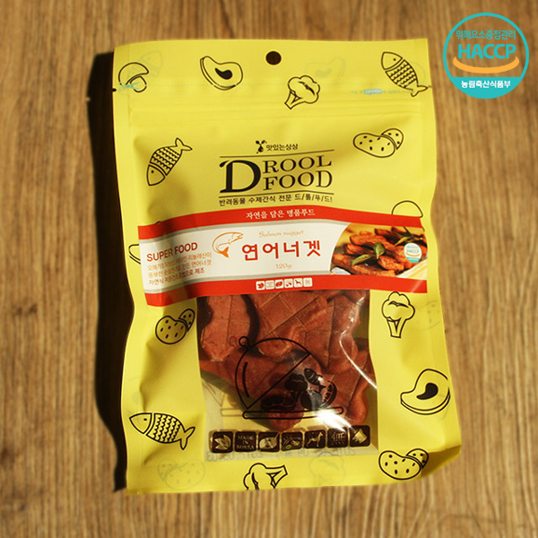 [km][반려동물 수제간식 드롤푸드] 연어너겟 120g / HACCP