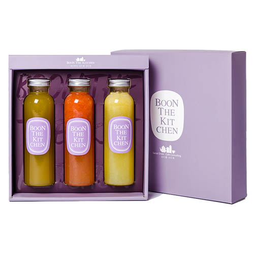 [km][분더키친] 착즙 수제청 선물세트 300ml× 3P 세트 / 아이스박스포함/요리연구가 개발