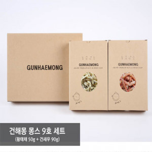 [km]건해몽 몽스 9호 세트 (황태채 50g + 건새우 90g)