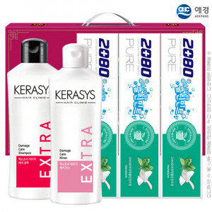 [km]애경 케라시스샴푸180용기 린스180용기 베이킹소다치약90g3P(5종)
