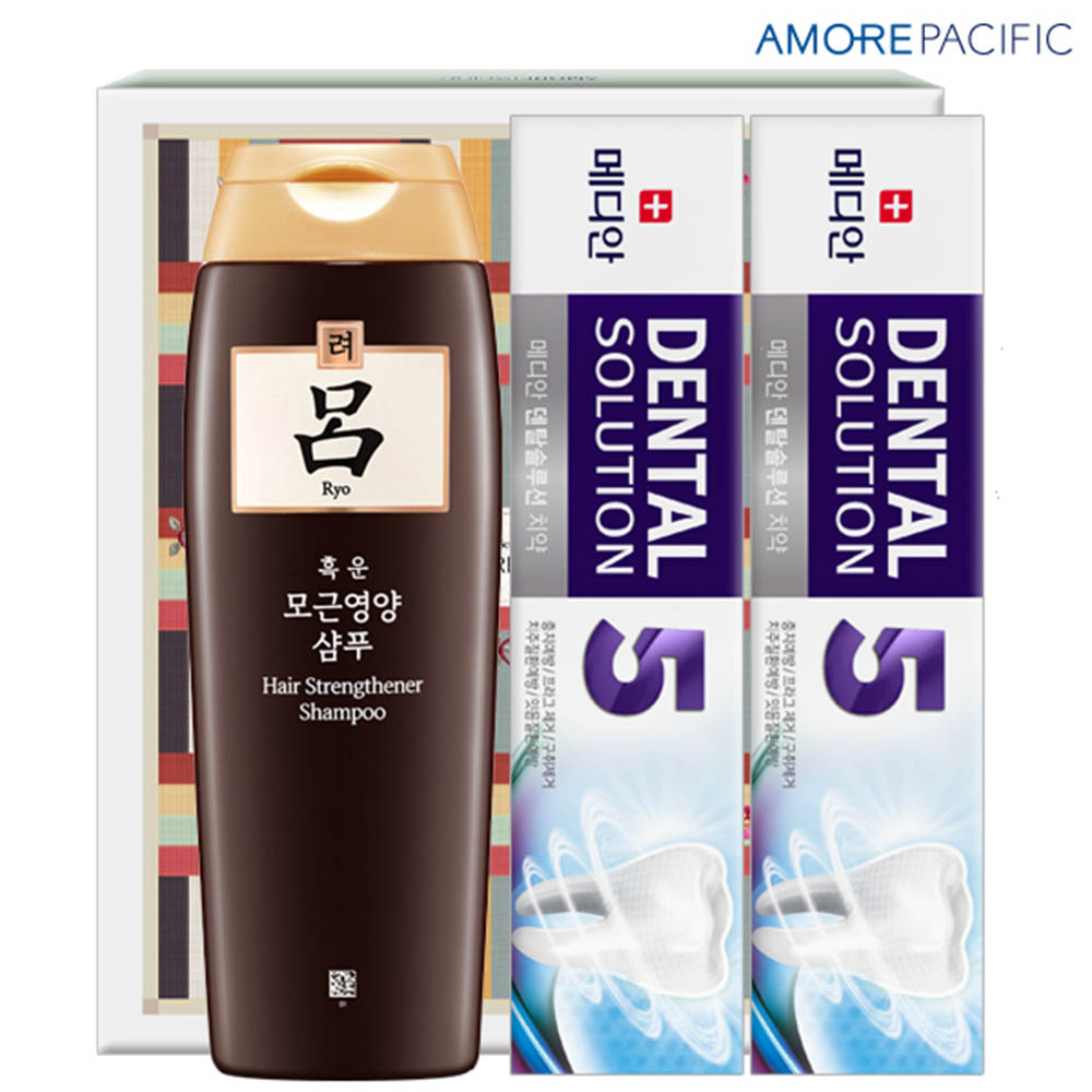 [km]아모레 려샴푸180용기 메디안치약90g2P(3종)