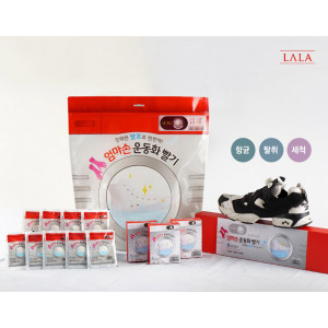 라라엄마손 운동화빨래 세트 ( 세제 25g x 9EA + 비닐 세탁기 1장 )