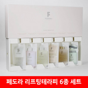 [km]페도라 리프팅테라피 6종 세트 [클렌저, 토너, 리프팅팩, 에센스, 안티에이징앰플, V라인크림]