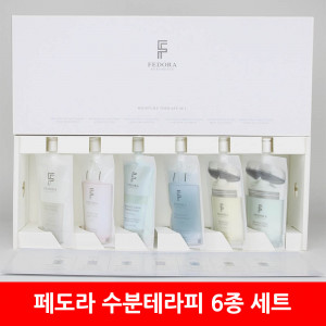 [km]페도라 수분테라피 6종 세트 [클렌저, 토너, 수분팩, 수분앰플, 아이크림, 물광크림]