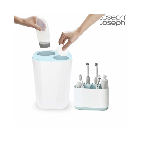 조셉조셉 이지스토어 칫솔캐디(대)+스플리트 분리수거 휴지통 JJP70501_5
